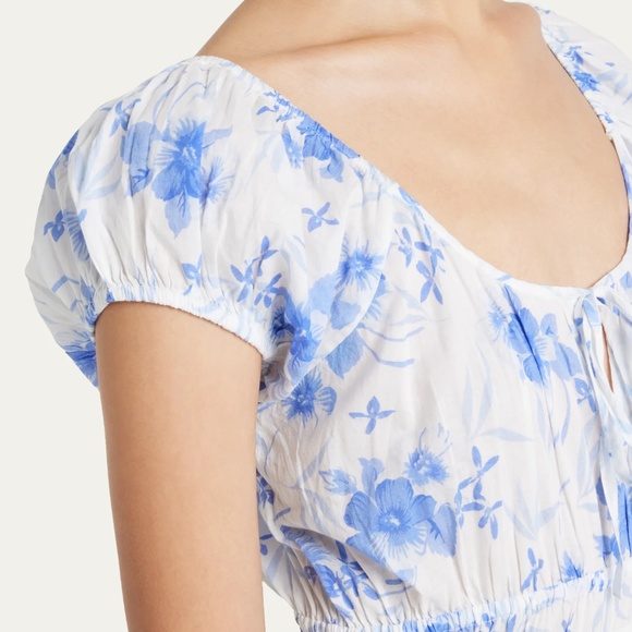 LOVESHACKFANCY Magdaline Puff-Sleeve Cotton Maxi Dress - Picture 5 of 6